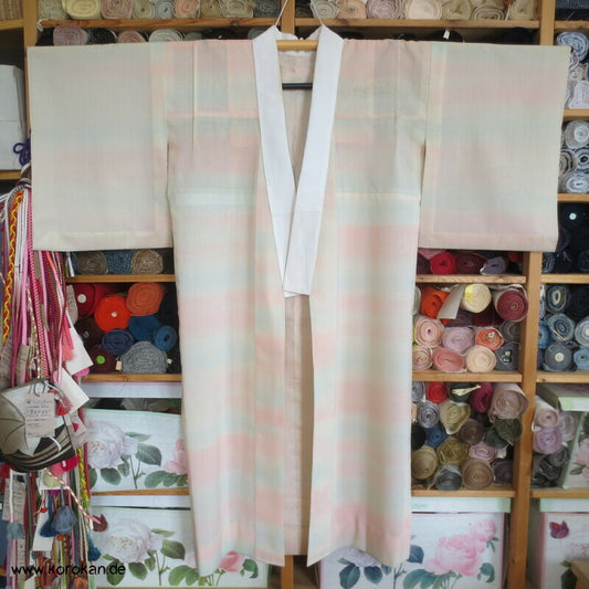 pastellige Hydrangea Wollmuslin Juban Unterkimono