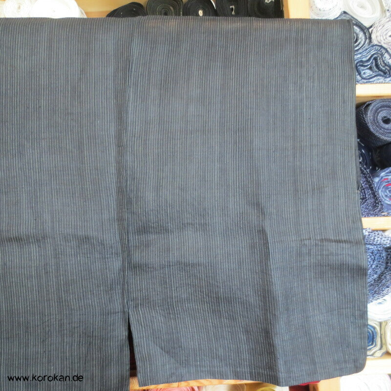 feinst gestreifter Ramie / Seide / Hanf Hitoe ungefütterter Kimono