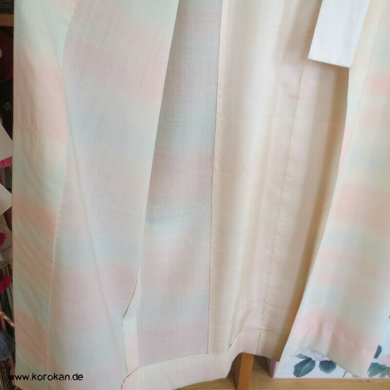 pastellige Hydrangea Wollmuslin Juban Unterkimono