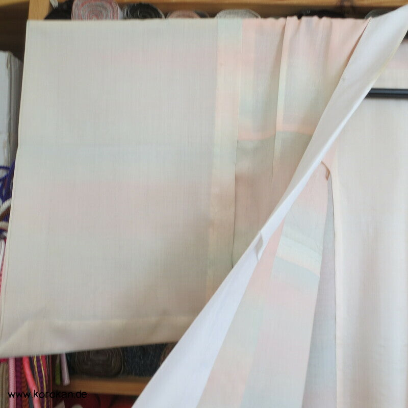 pastellige Hydrangea Wollmuslin Juban Unterkimono