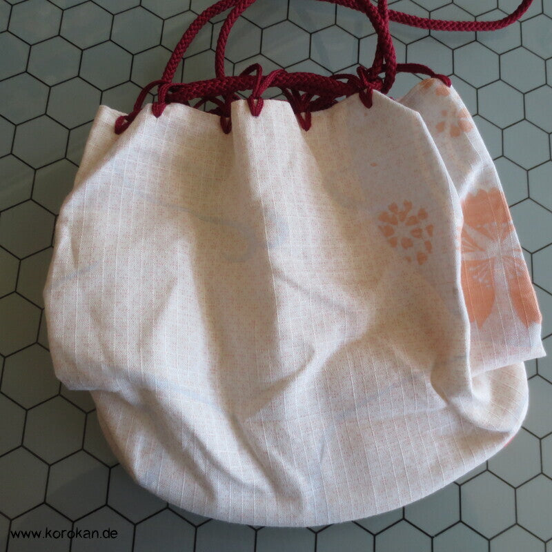 Kinchaku Zugbeutel - Tasche Baumwolle für Yukata Kimono, Goldfisch