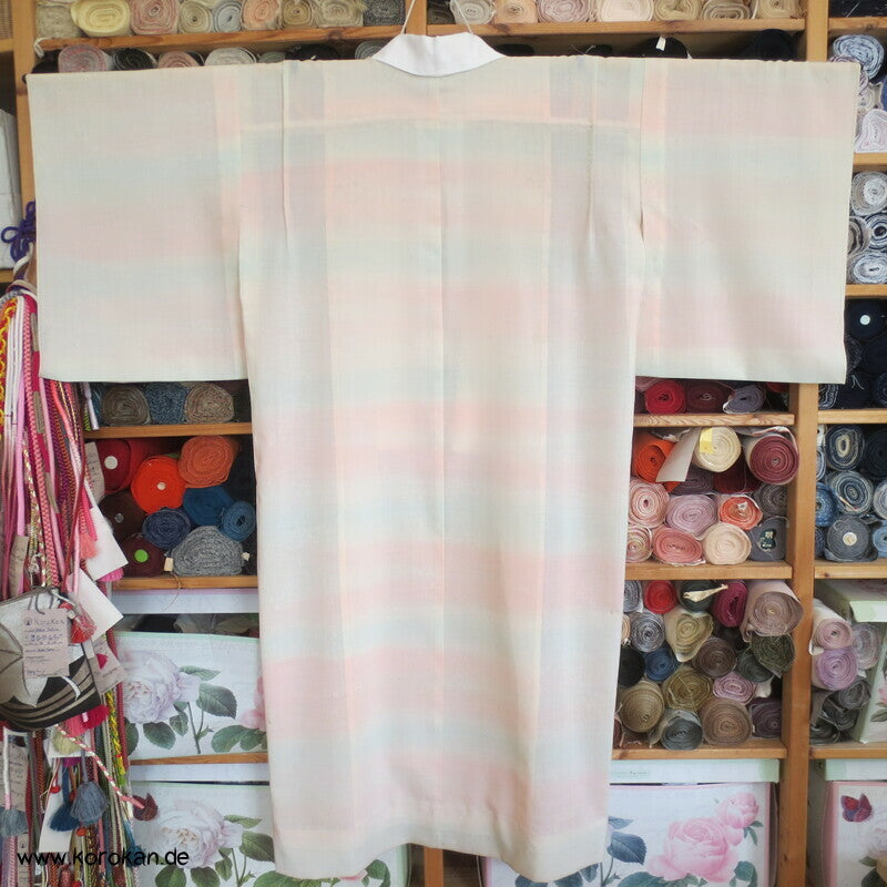 pastellige Hydrangea Wollmuslin Juban Unterkimono