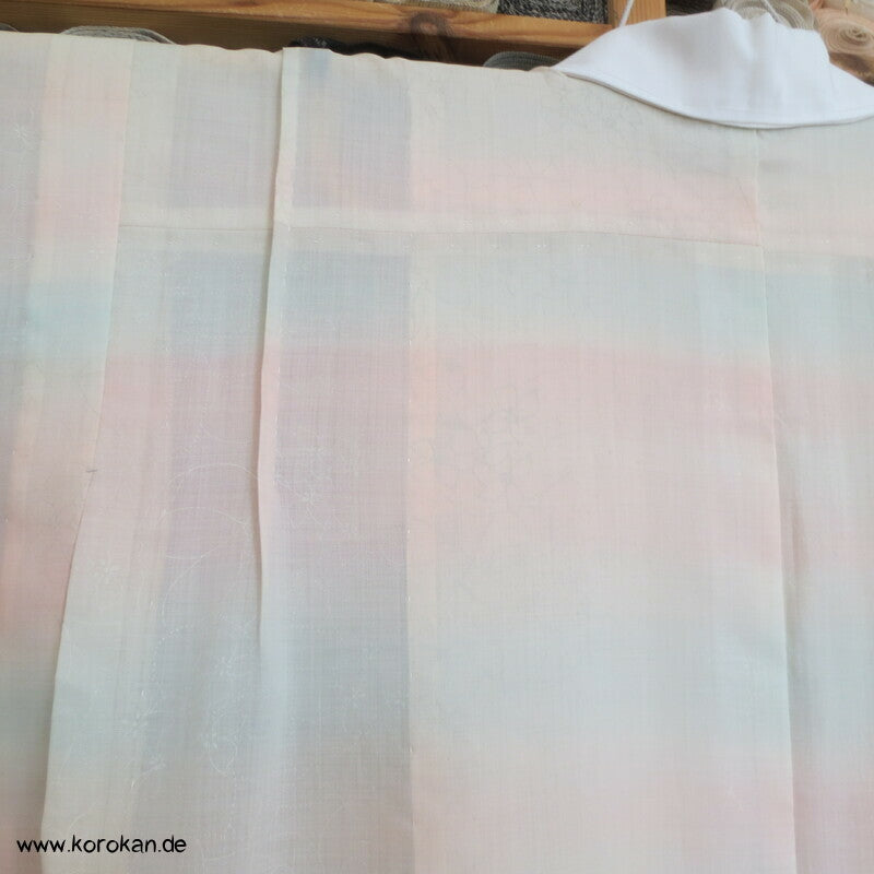 pastellige Hydrangea Wollmuslin Juban Unterkimono