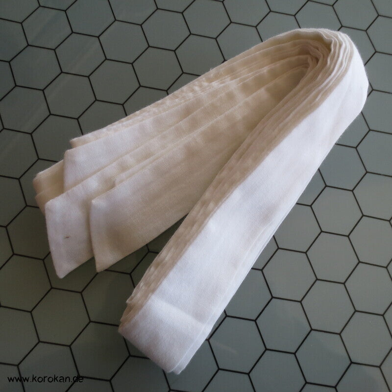 Himo Kimono Bindeband, einfach weiß