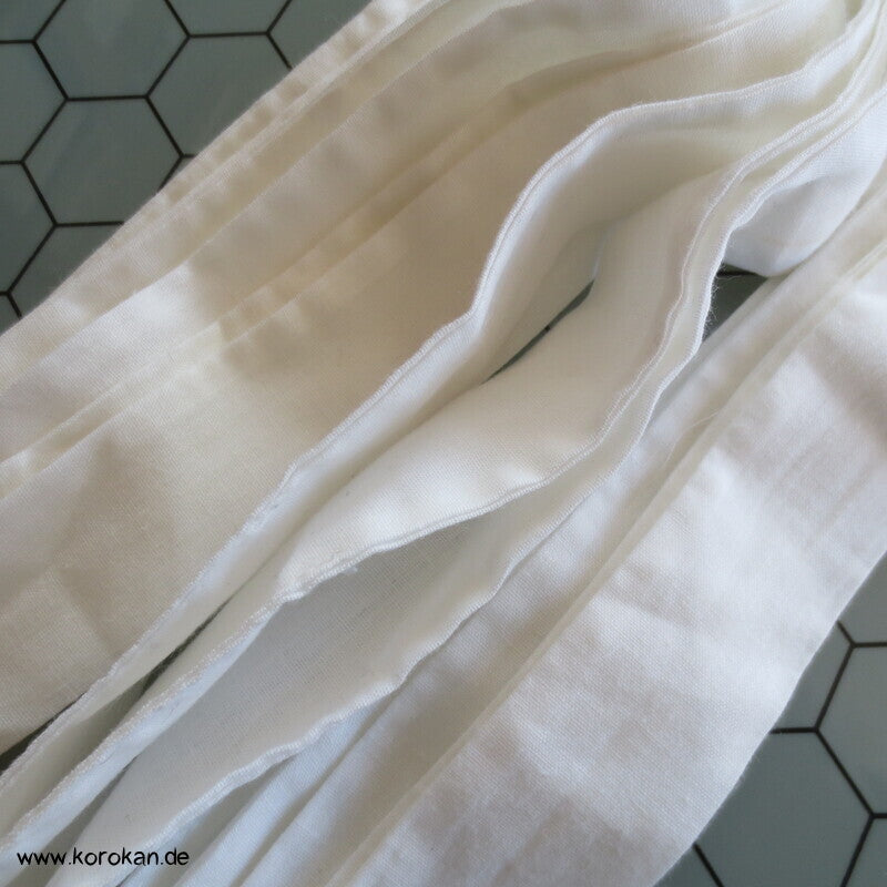 Himo Kimono Bindeband, einfach weiß