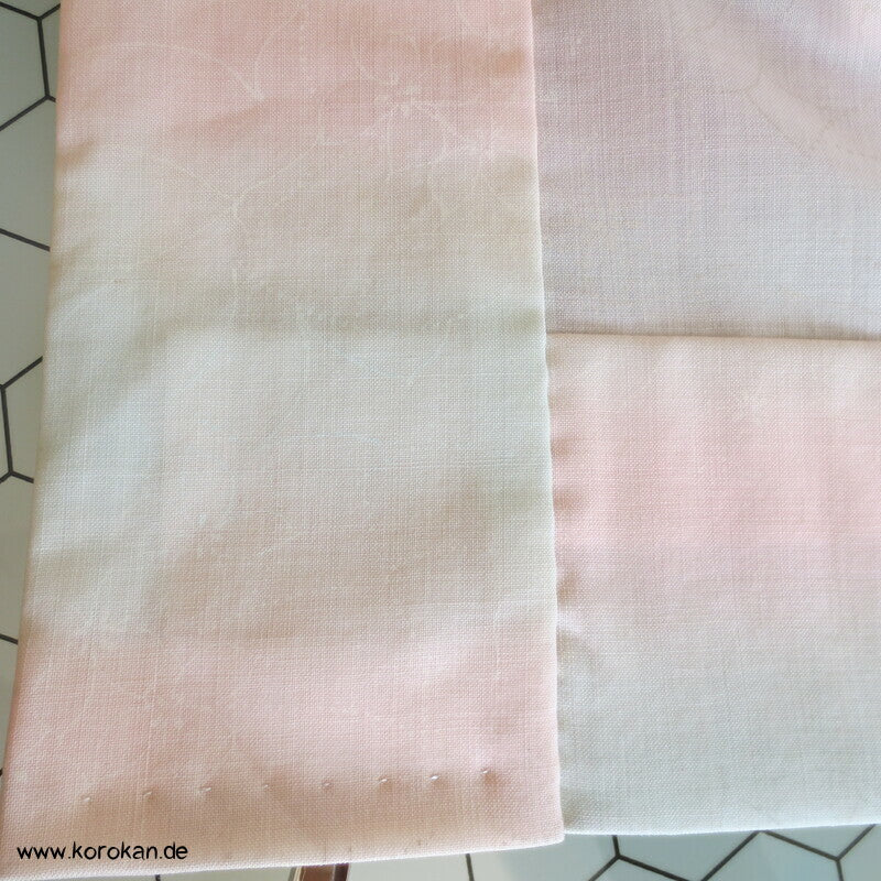 pastellige Hydrangea Wollmuslin Juban Unterkimono