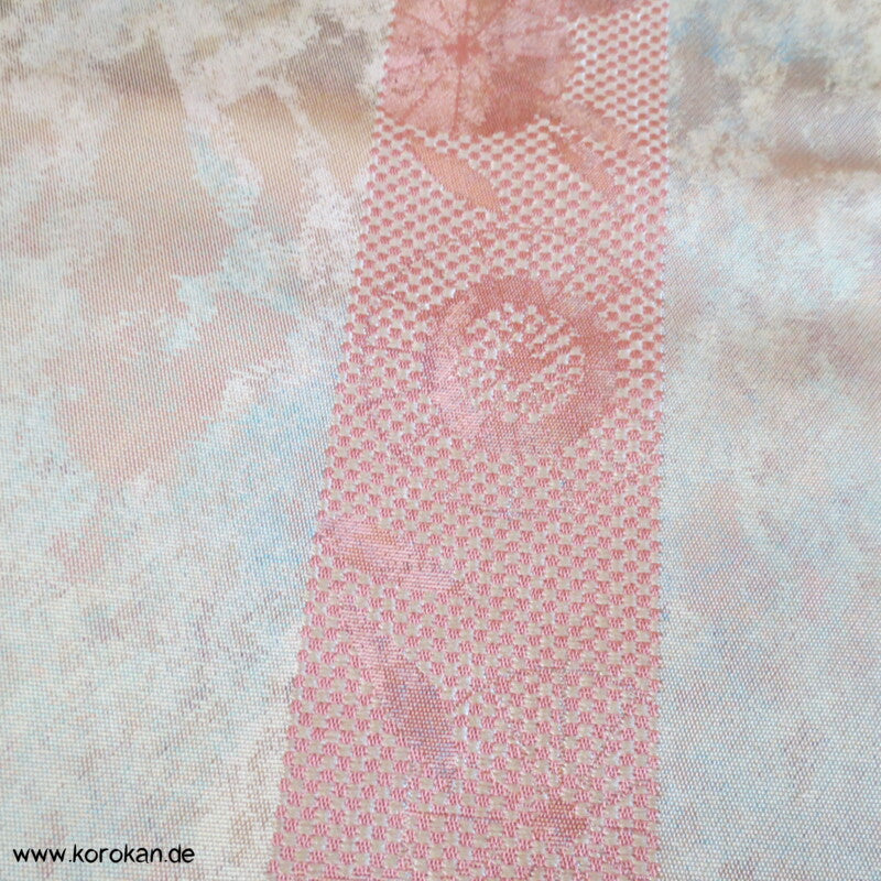 Bangasa Papierschirme Nagoya Brokat Obi - pastell - glänzend