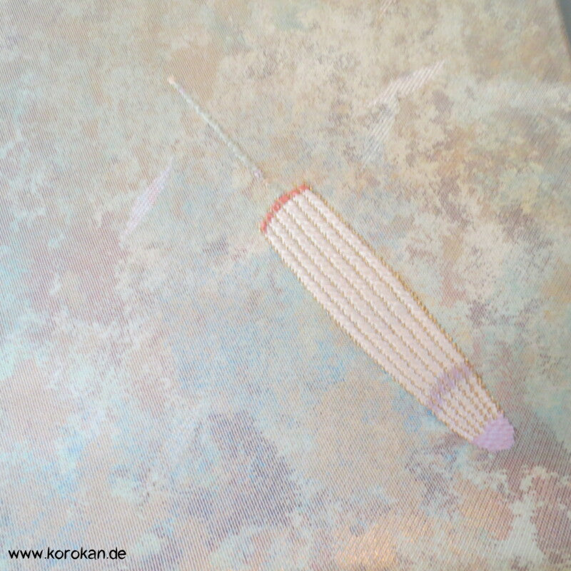 Bangasa Papierschirme Nagoya Brokat Obi - pastell - glänzend