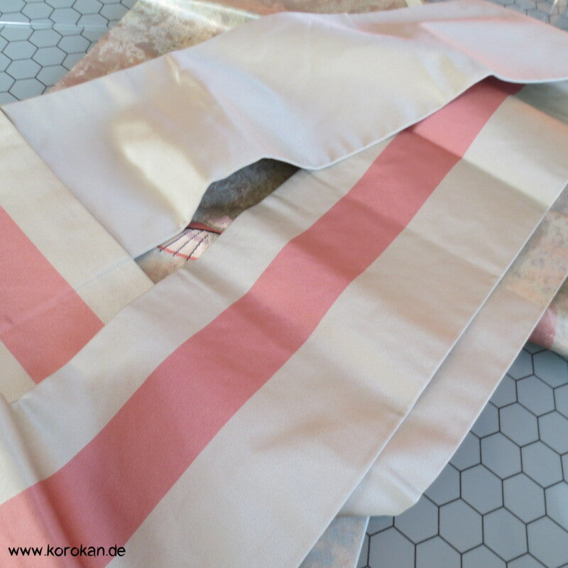 Bangasa Papierschirme Nagoya Brokat Obi - pastell - glänzend