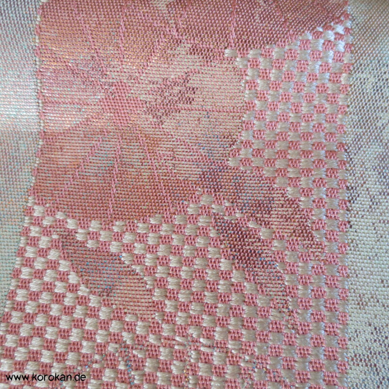 Bangasa Papierschirme Nagoya Brokat Obi - pastell - glänzend