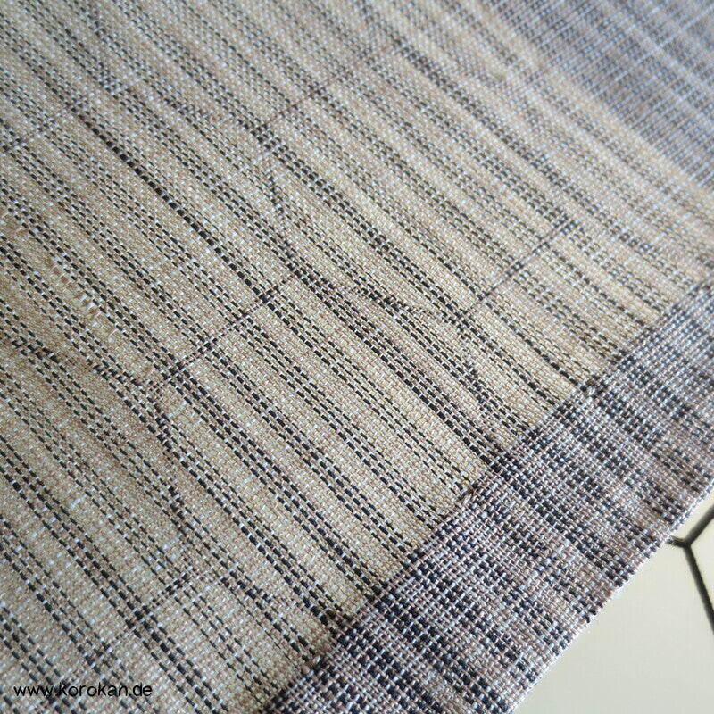 heller Hanfstreifen Hitoe ungefütterter Kimono