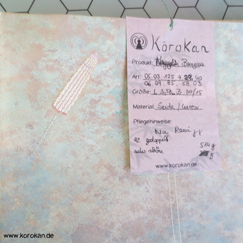 Bangasa Papierschirme Nagoya Brokat Obi - pastell - glänzend