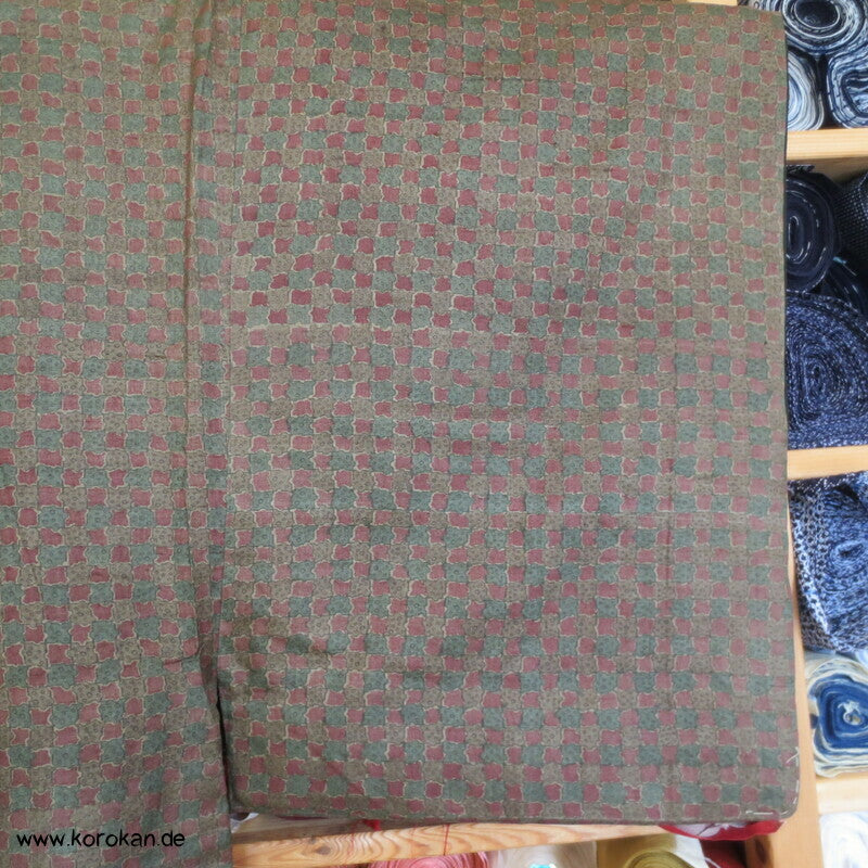 japanischer Hausmantel - Seide, gepolsterter Komon Kimono für Männer