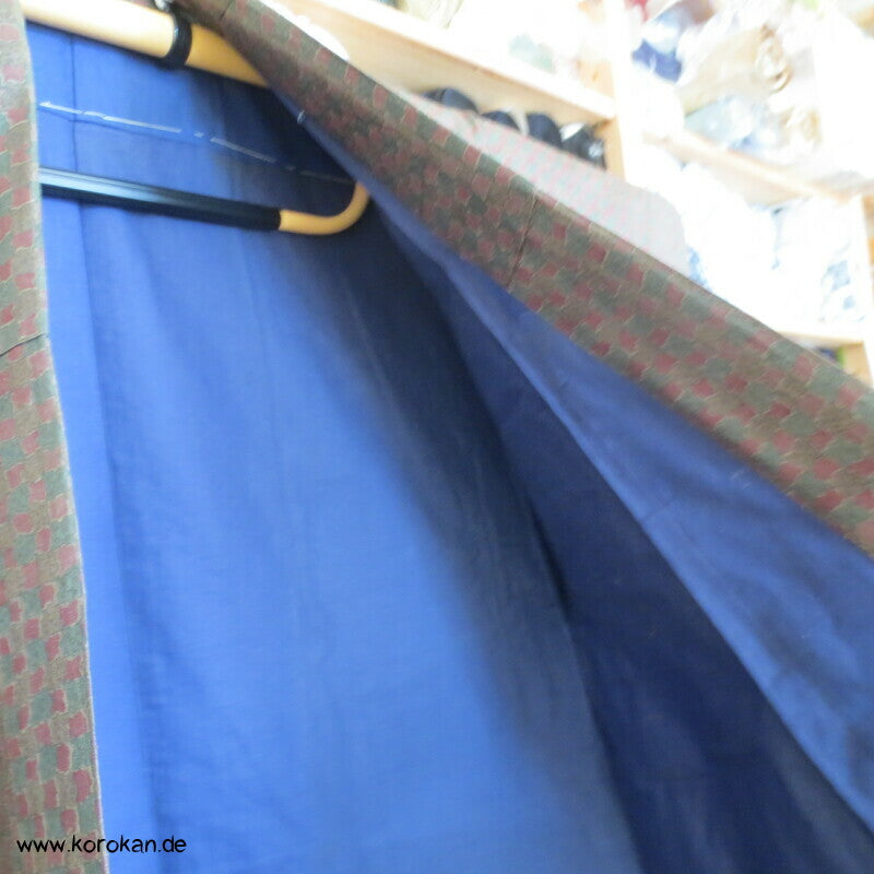 japanischer Hausmantel - Seide, gepolsterter Komon Kimono für Männer