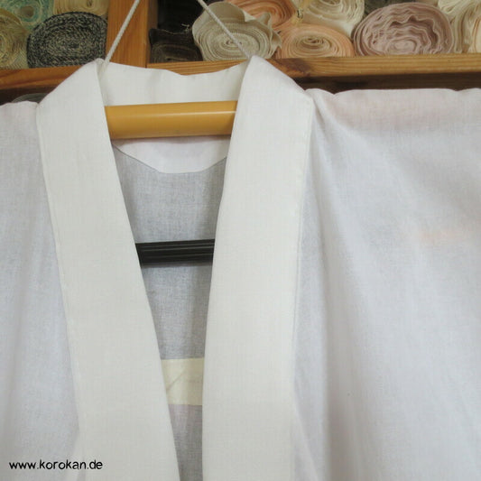 Hada Juban Kimono Baumwoll Unterhemd mit Spitze