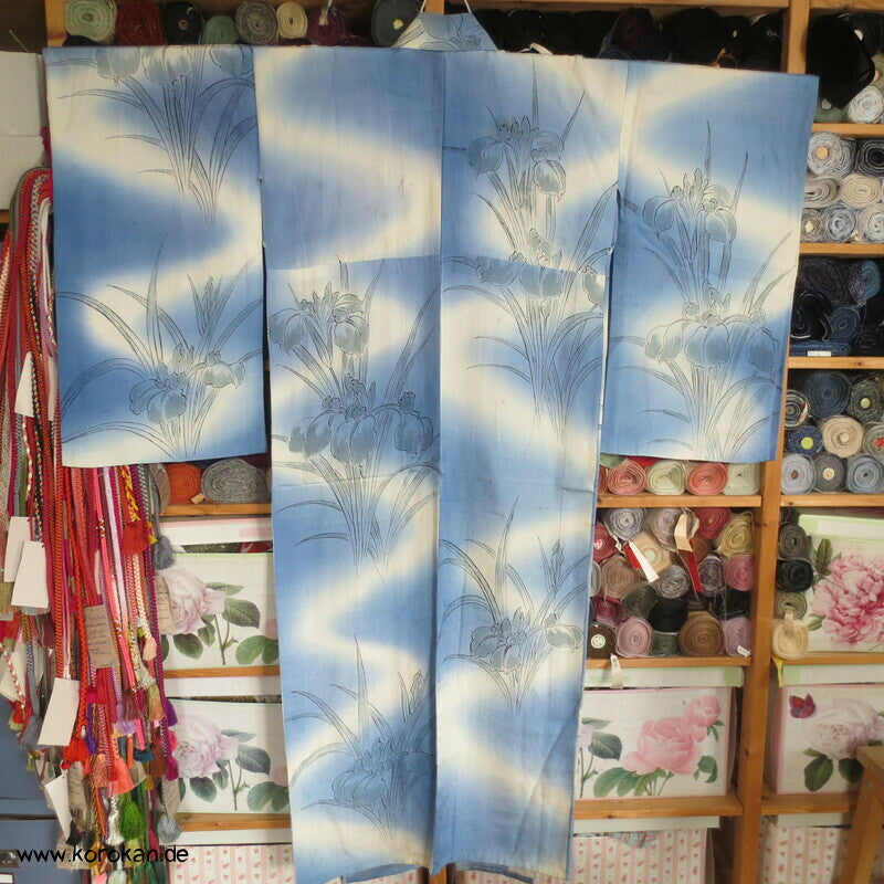 Iris am Fluss Hitoe Kimono
