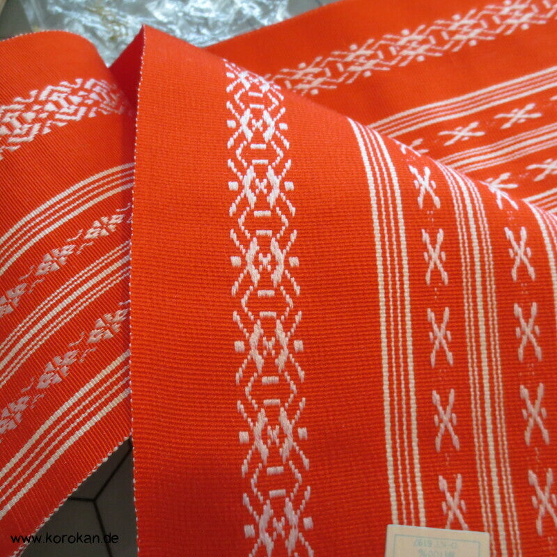 Datejime Kimono Bindeband - Hakata Seidenrips orange