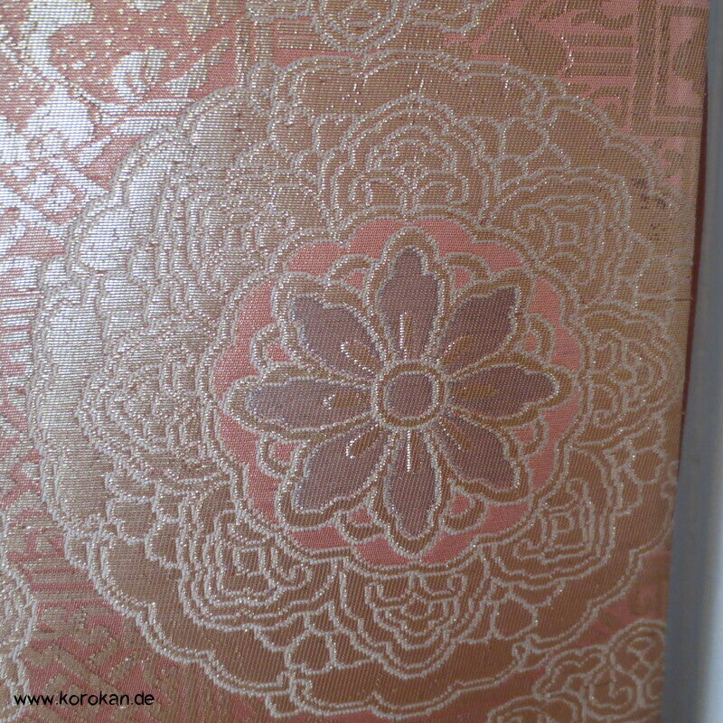 Upcycling Seidenbrokat Vorhangschal aus Fukuro Obi