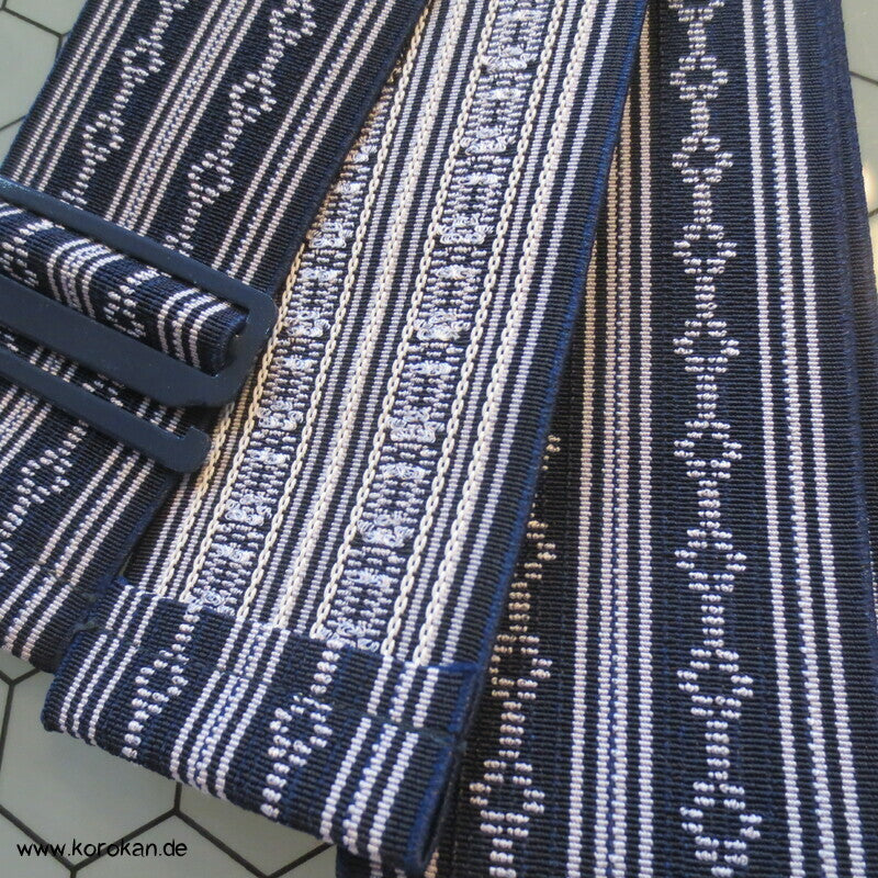 Datejime Gummiband Kimono Gürtel Hakata Blau