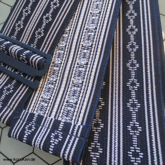 Datejime Gummiband Kimono Gürtel Hakata Blau