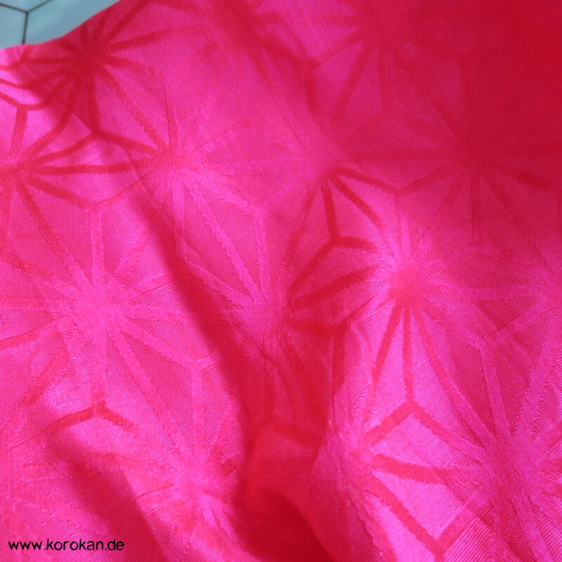 Shibori, Segaiha und Kiku pinker Seiden Obiage