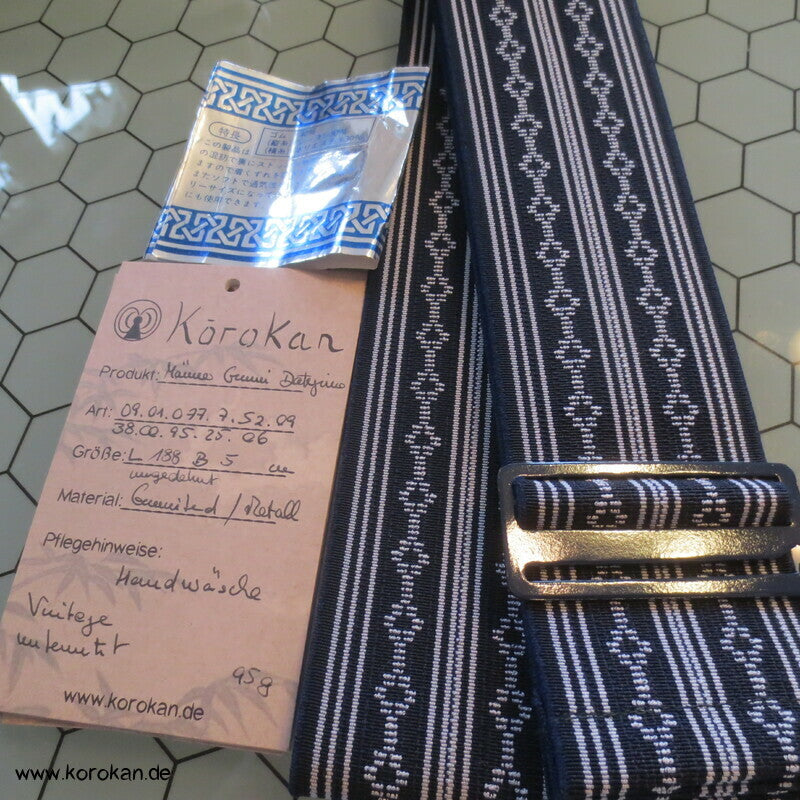 Datejime Gummiband Kimono Gürtel Hakata Blau