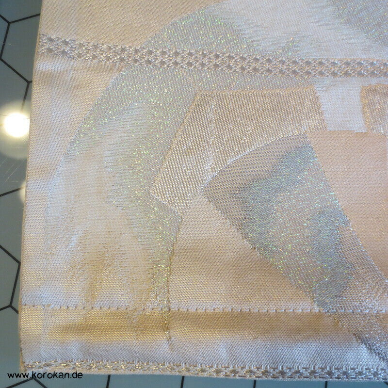 Upcycling Seidenbrokat Vorhangschal aus Fukuro Obi