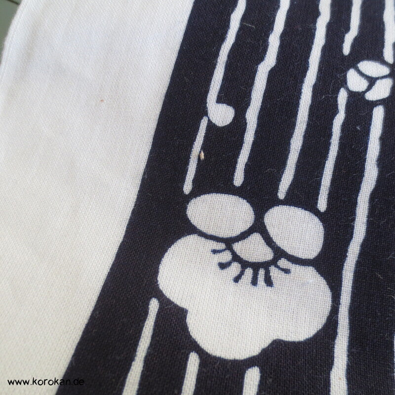 japanischer Yukata Baumwoll Stoff klassische Motive, originalgeheftet
