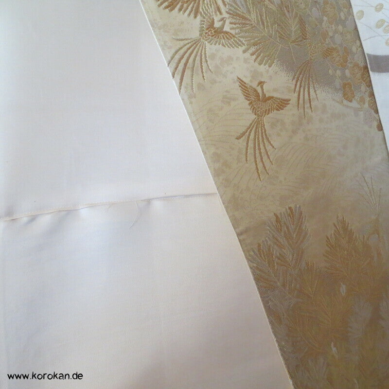 Upcycling Seidenbrokat Vorhangschal aus Fukuro Obi