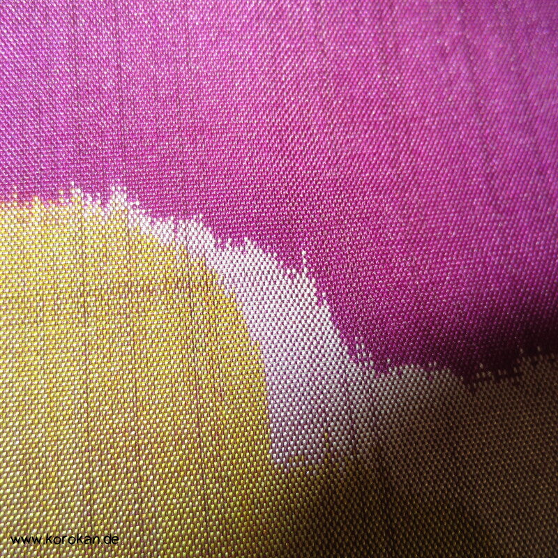 Tanmono Japan Meisen Murasaki Wolken Seide, antik unbenutzt