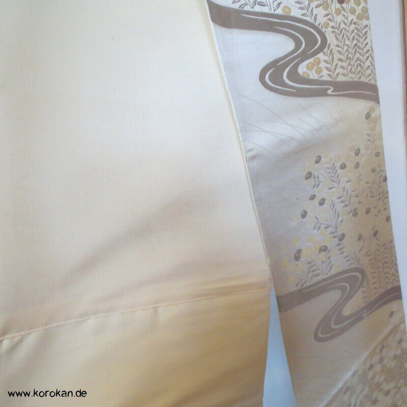 Upcycling Seidenbrokat Vorhangschal aus Fukuro Obi