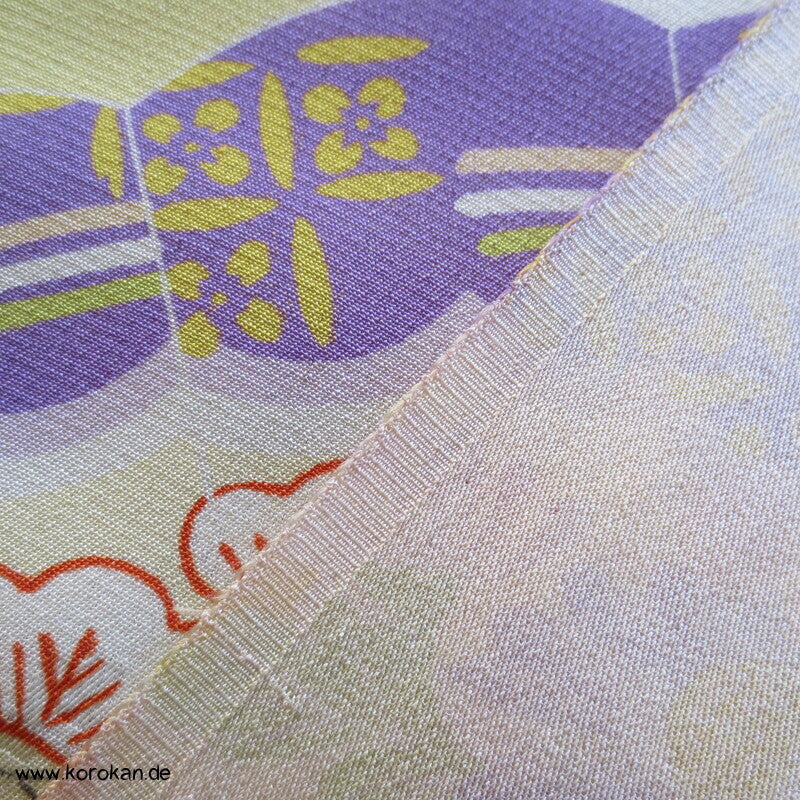 Araihari Kimono Seidendamast - klassische japanische Muster