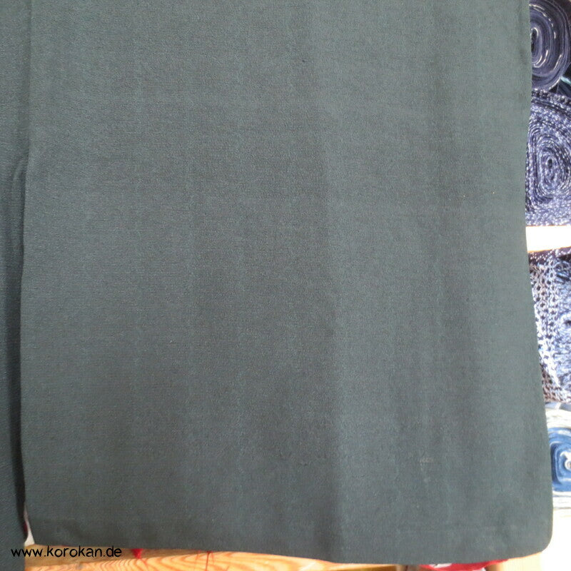 Hitoe Sha Seiden Kimono, anthrazit, halbtransparent