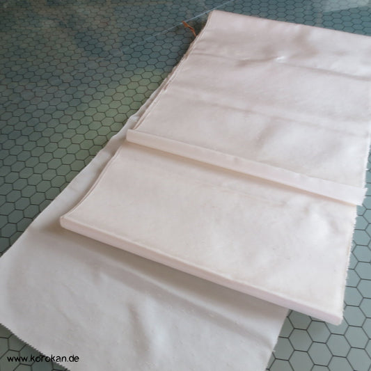 japanische naturfarbene noppige Kimono Seide Stoffrest  - Hochzeit