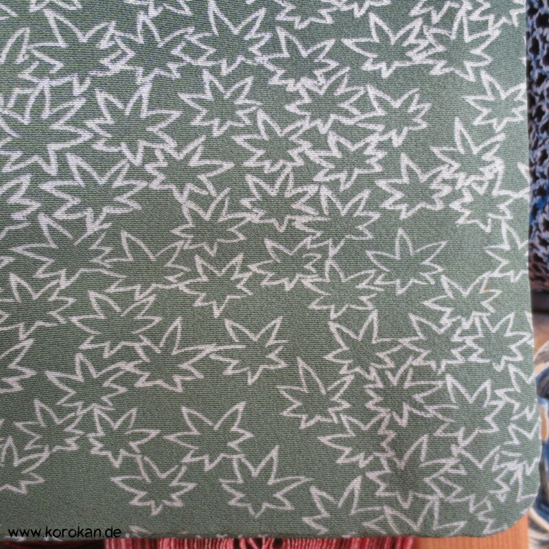 Ahornblätter auf seladon seidene Haori - Kimono Jacke