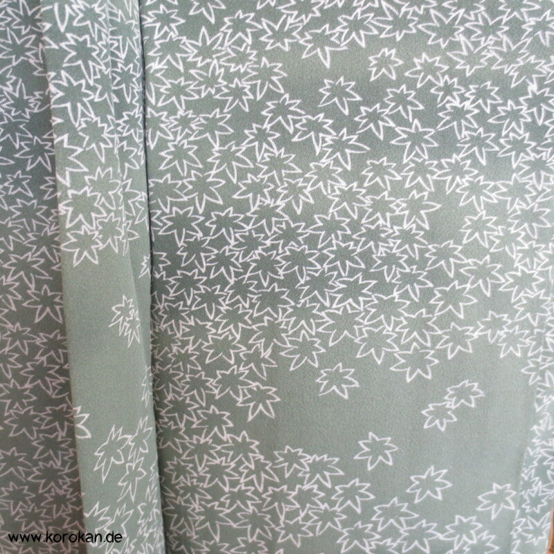 Ahornblätter auf seladon seidene Haori - Kimono Jacke