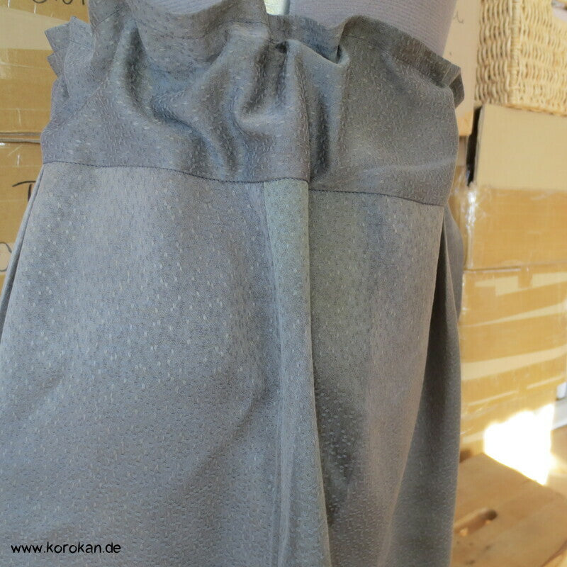 Kimono Seiden Paperbag Shorts mit Gummizug und Durchzugband, Gr. L