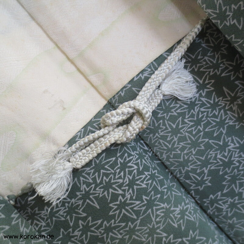 Ahornblätter auf seladon seidene Haori - Kimono Jacke