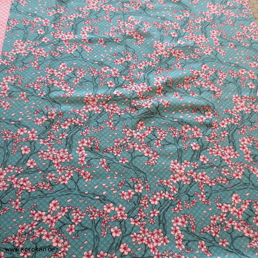Kirschzweige Sakura Baumwoll Jersey with love from Tokyo