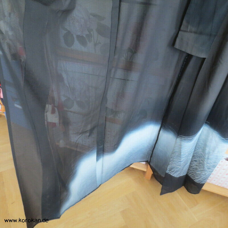 Gräsermeer Hitoe Rho Seide Tomesode Kimono
