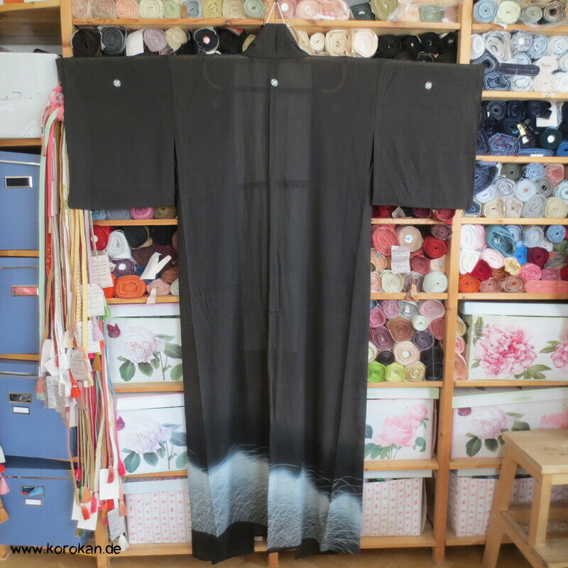 Gräsermeer Hitoe Rho Seide Tomesode Kimono