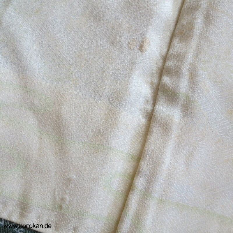 Ahornblätter auf seladon seidene Haori - Kimono Jacke