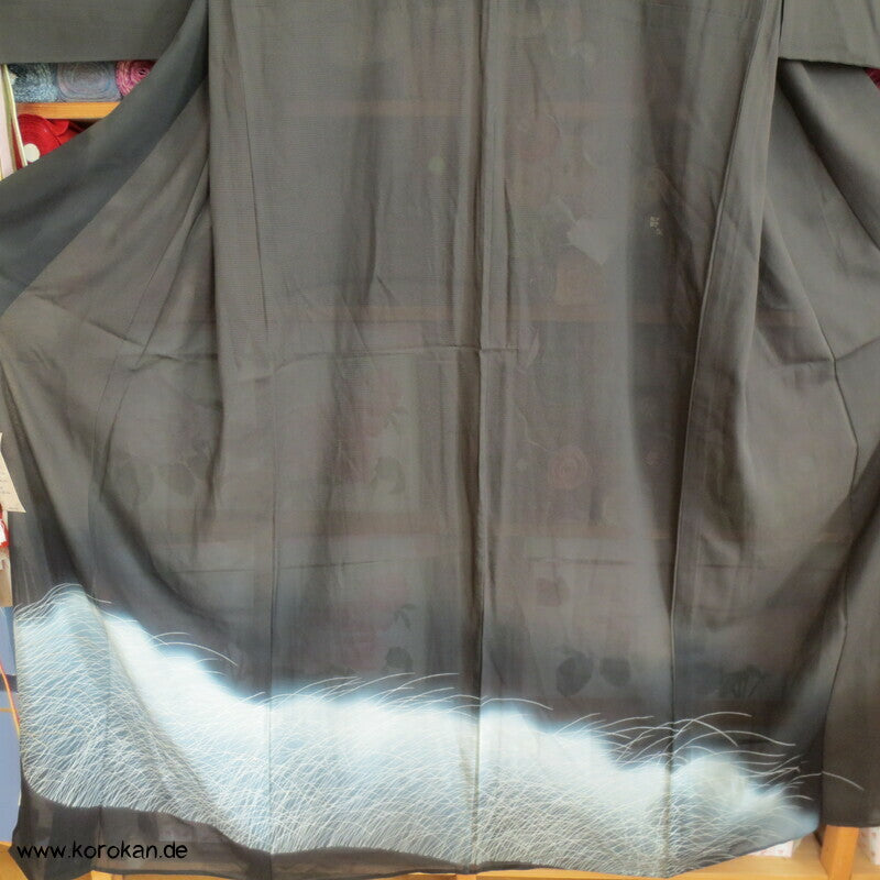 Gräsermeer Hitoe Rho Seide Tomesode Kimono