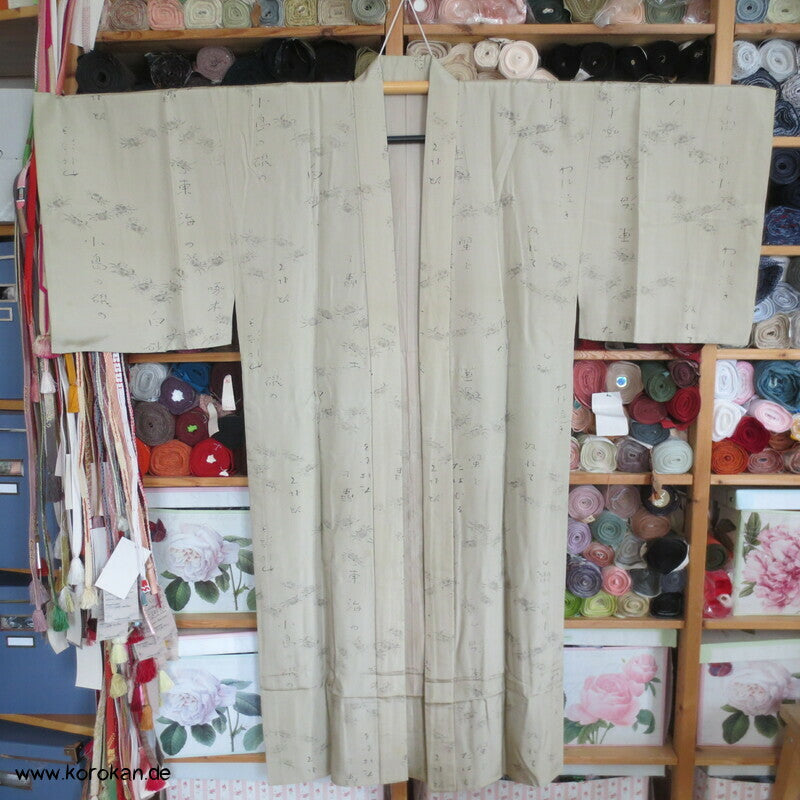 Krebse und Kanji Juban Unterkimono, Seide