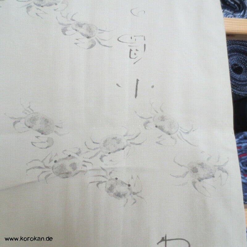 Krebse und Kanji Juban Unterkimono, Seide