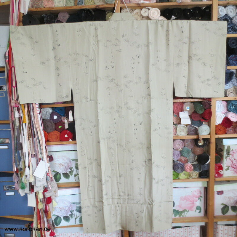 Krebse und Kanji Juban Unterkimono, Seide