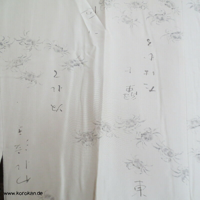 Krebse und Kanji Juban Unterkimono, Seide