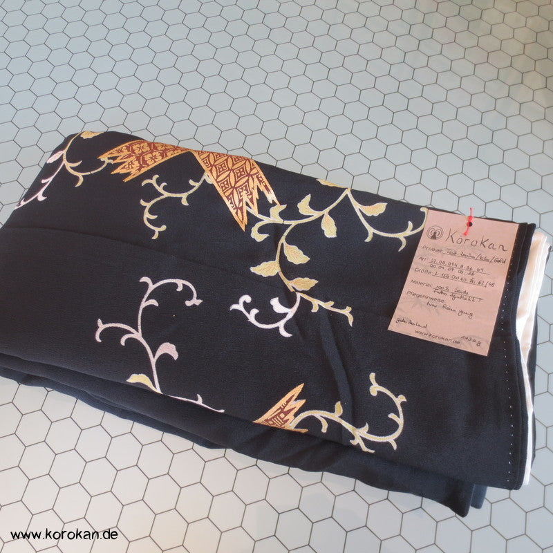 Bambus / Kiku / Gold Tomesode Seiden Kimono