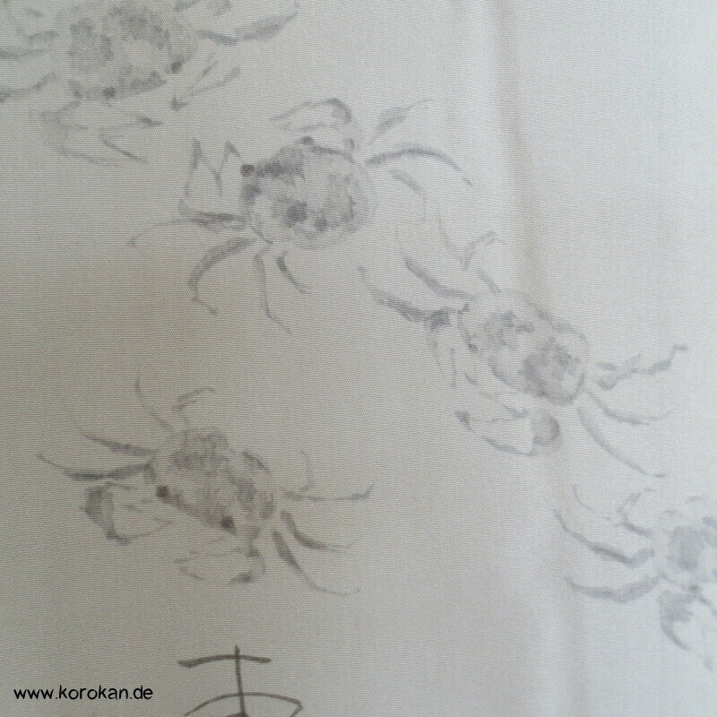 Krebse und Kanji Juban Unterkimono, Seide