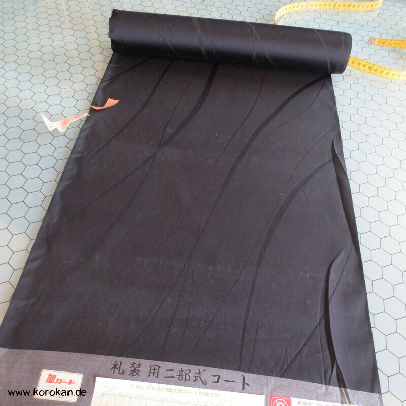 abstrakte Gräser Kimono Seidensatin